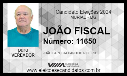 Candidato JOÃO FISCAL 2024 - MURIAÉ - Eleições