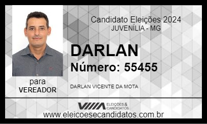 Candidato DARLAN 2024 - JUVENÍLIA - Eleições