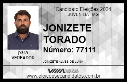 Candidato JONIZETE TORADO 2024 - JUVENÍLIA - Eleições