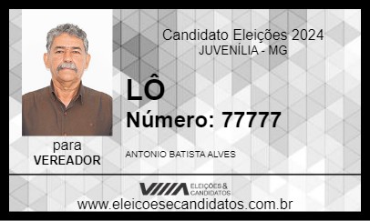 Candidato LÔ 2024 - JUVENÍLIA - Eleições