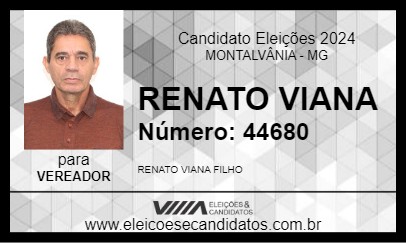 Candidato RENATO VIANA 2024 - MONTALVÂNIA - Eleições