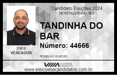 Candidato TANDINHA DO BAR 2024 - MONTALVÂNIA - Eleições