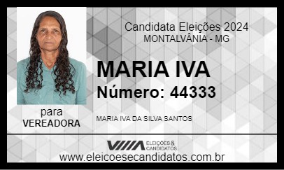 Candidato MARIA IVA 2024 - MONTALVÂNIA - Eleições