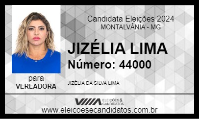 Candidato JIZÉLIA LIMA 2024 - MONTALVÂNIA - Eleições