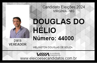 Candidato DOUGLAS DO HÉLIO 2024 - VIRGÍNIA - Eleições