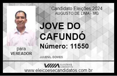 Candidato JOVE DO CAFUNDÓ 2024 - AUGUSTO DE LIMA - Eleições