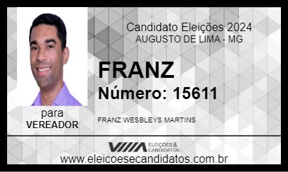 Candidato FRANZ 2024 - AUGUSTO DE LIMA - Eleições