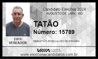 Candidato TATÃO 2024 - AUGUSTO DE LIMA - Eleições