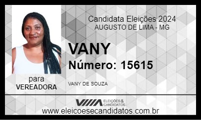 Candidato VANY 2024 - AUGUSTO DE LIMA - Eleições