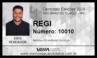 Candidato REGI 2024 - SÃO BRÁS DO SUAÇUÍ - Eleições