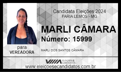 Candidato MARLI CÂMARA 2024 - FARIA LEMOS - Eleições