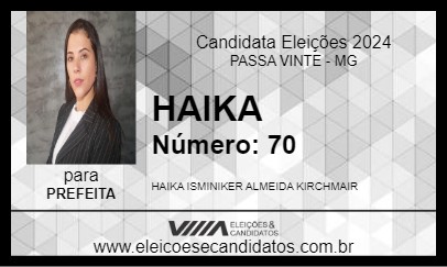 Candidato HAIKA 2024 - PASSA VINTE - Eleições