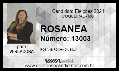 Candidato ROSANE 2024 - COQUEIRAL - Eleições