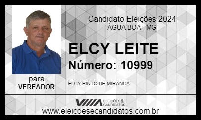 Candidato ELCY LEITE 2024 - ÁGUA BOA - Eleições