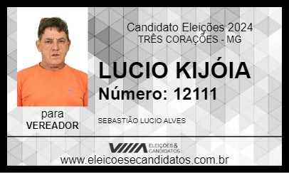 Candidato LUCIO KIJÓIA 2024 - TRÊS CORAÇÕES - Eleições