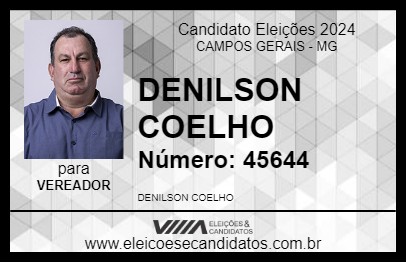 Candidato DENILSON COELHO 2024 - CAMPOS GERAIS - Eleições