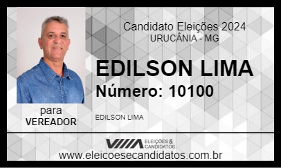 Candidato EDILSON LIMA 2024 - URUCÂNIA - Eleições