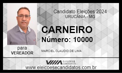 Candidato CARNEIRO 2024 - URUCÂNIA - Eleições