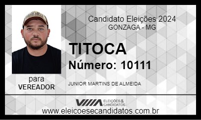 Candidato TITOCA 2024 - GONZAGA - Eleições