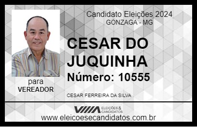 Candidato CESAR DO JUQUINHA 2024 - GONZAGA - Eleições