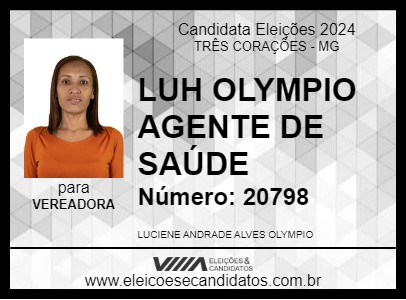 Candidato LUH OLYMPIO AGENTE DE SAÚDE 2024 - TRÊS CORAÇÕES - Eleições