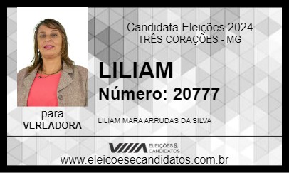 Candidato LILIAM 2024 - TRÊS CORAÇÕES - Eleições