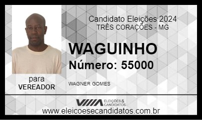 Candidato WAGUINHO 2024 - TRÊS CORAÇÕES - Eleições