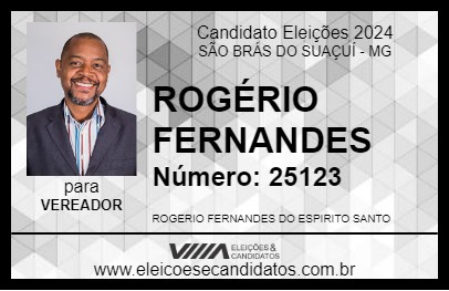 Candidato ROGÉRIO FERNANDES 2024 - SÃO BRÁS DO SUAÇUÍ - Eleições