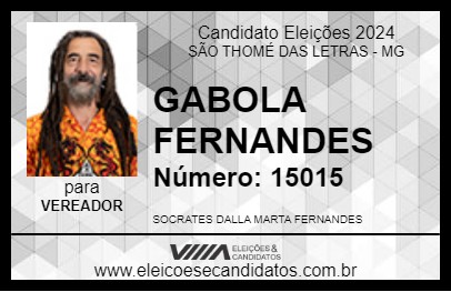 Candidato GABOLA FERNANDES 2024 - SÃO THOMÉ DAS LETRAS - Eleições