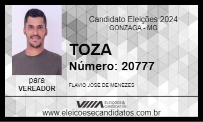 Candidato TOZA 2024 - GONZAGA - Eleições