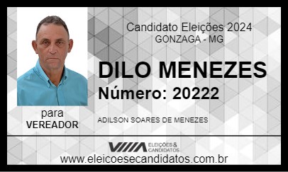 Candidato DILO MENEZES 2024 - GONZAGA - Eleições