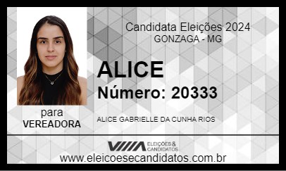 Candidato ALICE 2024 - GONZAGA - Eleições