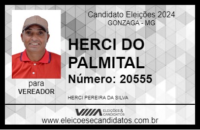 Candidato HERCI DO PALMITAL 2024 - GONZAGA - Eleições