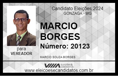 Candidato MARCIO BORGES 2024 - GONZAGA - Eleições