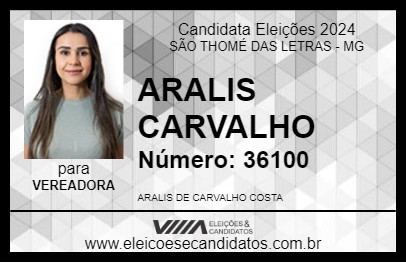 Candidato ARALIS CARVALHO 2024 - SÃO THOMÉ DAS LETRAS - Eleições