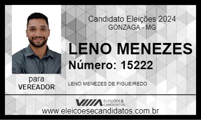 Candidato LENO MENEZES 2024 - GONZAGA - Eleições