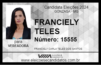 Candidato FRANCIELY TELES 2024 - GONZAGA - Eleições