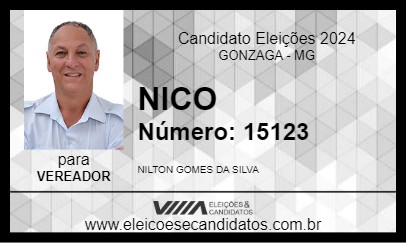 Candidato NICO 2024 - GONZAGA - Eleições