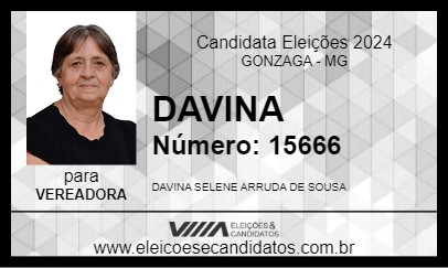 Candidato DAVINA 2024 - GONZAGA - Eleições