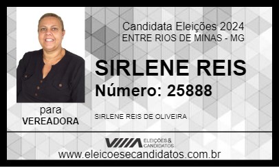 Candidato SIRLENE REIS 2024 - ENTRE RIOS DE MINAS - Eleições