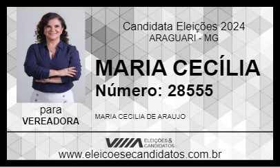 Candidato MARIA CECÍLIA 2024 - ARAGUARI - Eleições