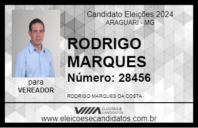 Candidato RODRIGO MARQUES 2024 - ARAGUARI - Eleições