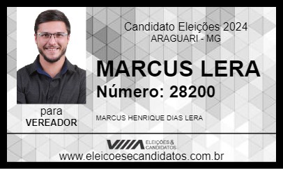 Candidato MARCUS LERA 2024 - ARAGUARI - Eleições