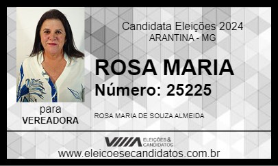 Candidato ROSA MARIA 2024 - ARANTINA - Eleições