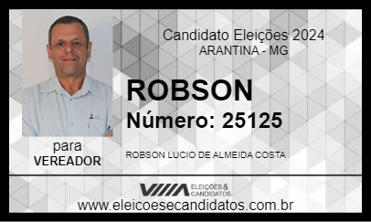 Candidato ROBSON 2024 - ARANTINA - Eleições