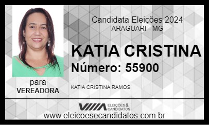 Candidato KATIA CRISTINA 2024 - ARAGUARI - Eleições