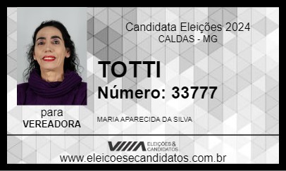 Candidato TOTTI 2024 - CALDAS - Eleições