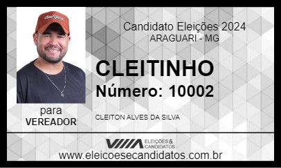 Candidato CLEITINHO 2024 - ARAGUARI - Eleições