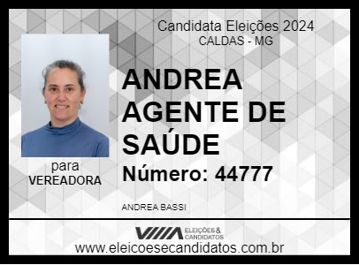 Candidato ANDREA AGENTE DE SAÚDE 2024 - CALDAS - Eleições