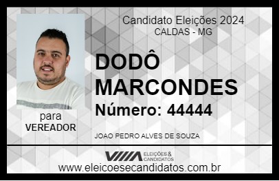 Candidato DODÔ MARCONDES 2024 - CALDAS - Eleições